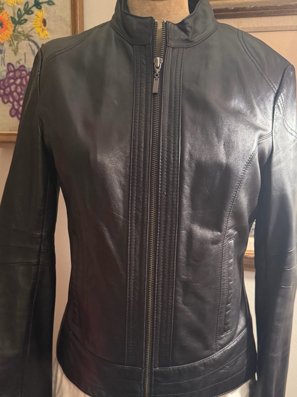 Tailored Black Leather Jacket by Fairloom